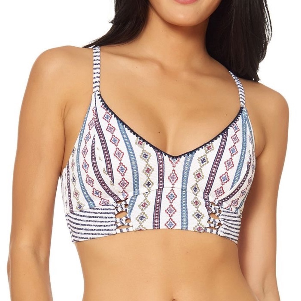 Jessica Simpson Moroccan Stripe Bikini Top
